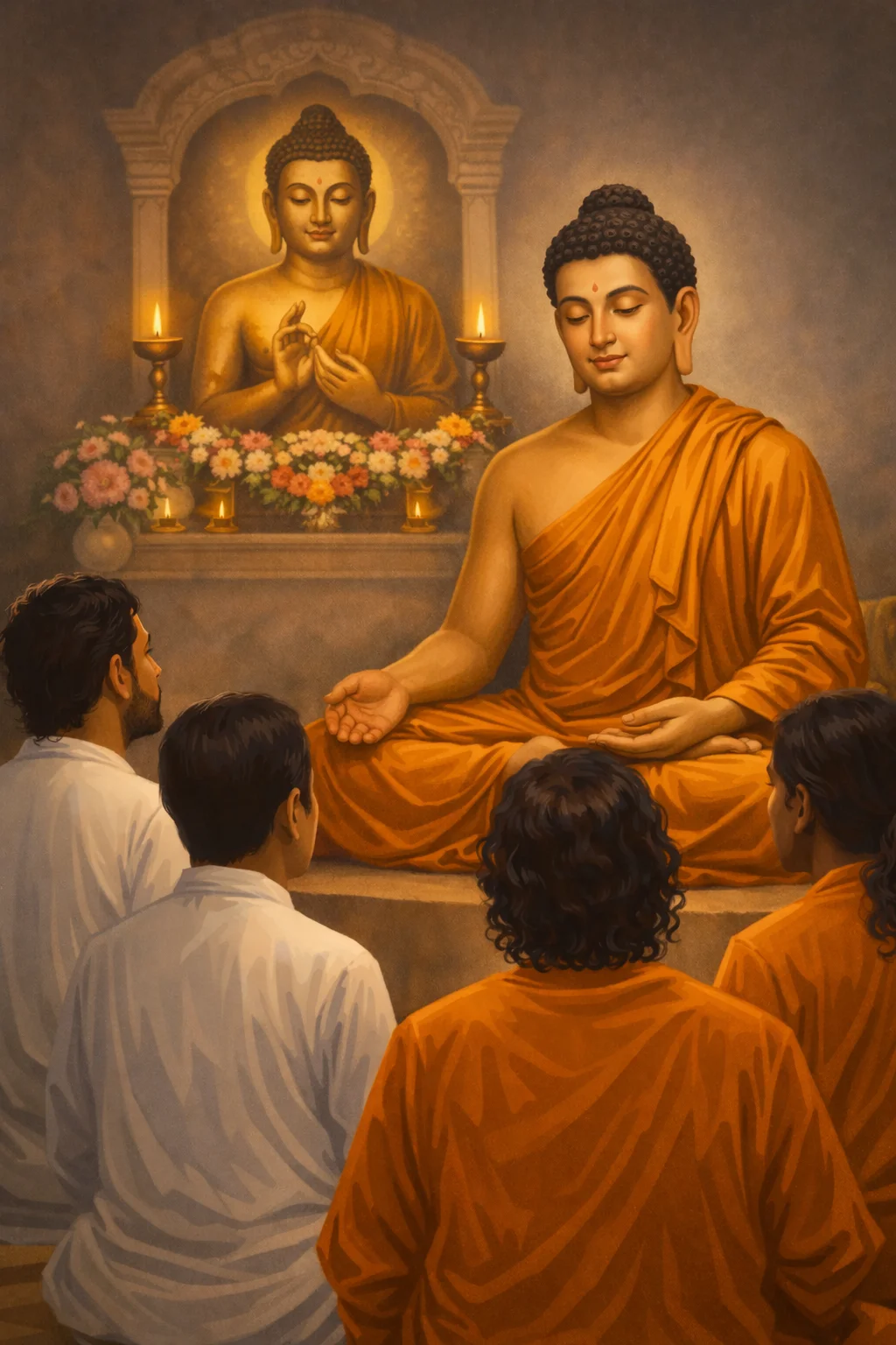 The Buddha in meditation